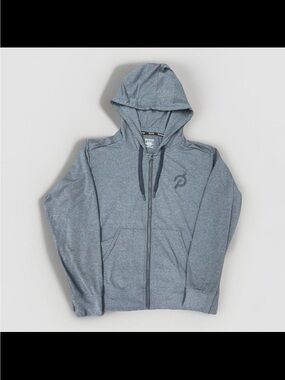 Peloton Full Zip Blue Hoodie M Women Logo Long Sleeve
